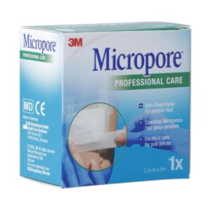 3M MICROPORE VLIES m Disp 25mmx5m weiss ref