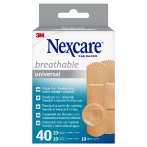3M NEXCARE Breathable Universal Pflaster 3 Grössen 40 Stück