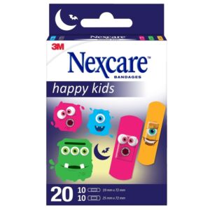3M NEXCARE Kinderpflaster Happy Kids Monsters 20 Stück