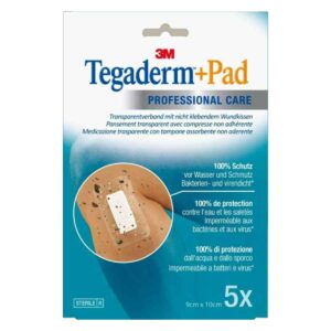 3M TEGADERM+PAD 9x10cm Wundkissen 4.5x6cm (n) 5 Stück
