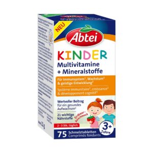 Abtei Kinder Multivitamin und Mineralstoff Schmelztabletten 75 Stück