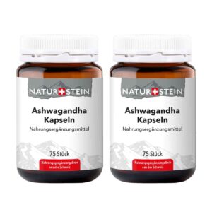 Aktion: Naturstein Ashwagandha Kapseln 2x 75 Stück