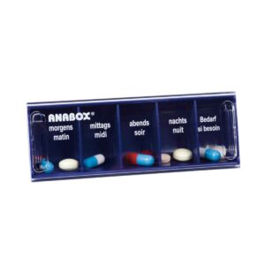 ANABOX Medidispenser 1 Tag blau