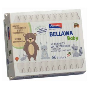 Bellawa Baby Sicherheitswattestäbchen Box 60 Stück