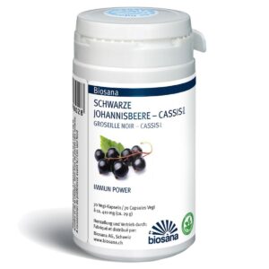 Biosana Schwarze Johannisbeere plus Kapseln Dose 70 Stück