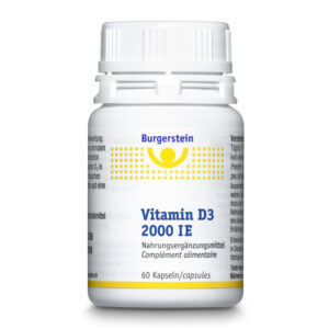 Burgerstein Vitamin D3 Kapseln 2000 IE Dose 60 Stück