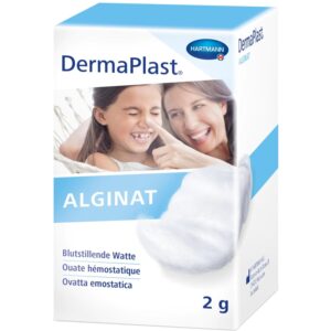 DERMAPLAST ALGINAT Blutstillende Watte Glas 2 g