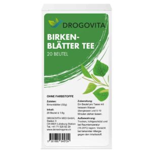 DROGOVITA Birkenblätter Tee Beutel 20 Stück