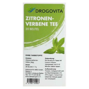 DROGOVITA Zitronenverbene Tee Beutel 20 Stück