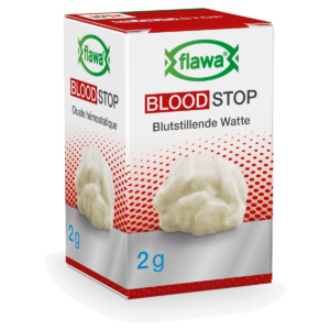 Flawa Blutstillende Watte sterilisiert Glas 2 g