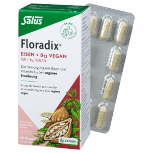 Floradix VEGAN Eisen und Vitamin B12 Kapseln 40 Stück
