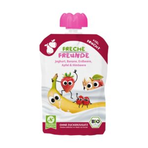 Freche Freunde Quetschie Joghurt, Banane, Erdbeere, Apfel & Himbeere 100 g