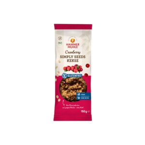 Hammermühle Simply Seeds Kekse Cranberry glutenfrei 150 g