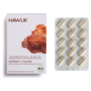 Hawlik Auricularia Extrakt + Pulver Kapseln 60 Stück