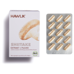 Hawlik Shiitake Extrakt + Pulver Kapseln 120 Stück