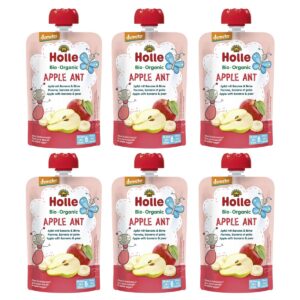 Holle Apple Ant Pouchy Apfel Banane Birne 6x 100 g