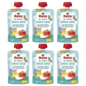 Holle Croco Coco Pouchy Apfel Mango Kokosnuss 6x 100 g