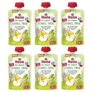 Holle Fennel Frog Pouchy Birne Apfel Fenchel 6x 100 g