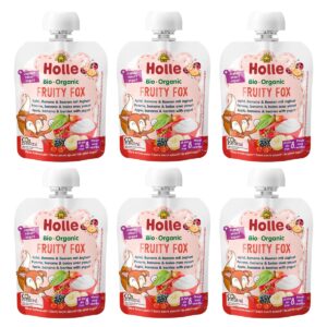 Holle Fruity Fox Apfel Banane & Beere mit Joghurt 6x 85g