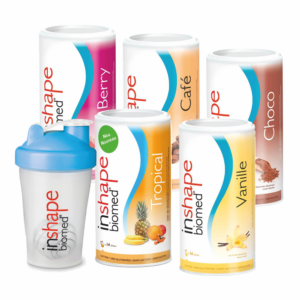 INSHAPE Biomed 5er Kombi (5x 420g) mit Shaker