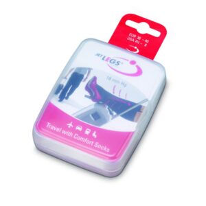 JET LEGS - Travel Socks black Grösse 36-40