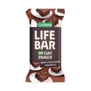 Lifefood Lifebar Hafersnack dunkle Schokolade Haselnuss Riegel 40 g