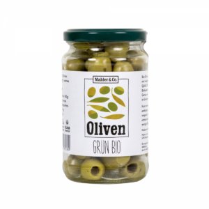 Mahler grüne Oliven Bio ohne Stein 170 g