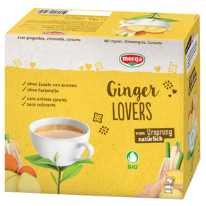 Morga Ginger Lovers Tee mit Hülle Bio Knospe 50 Stück