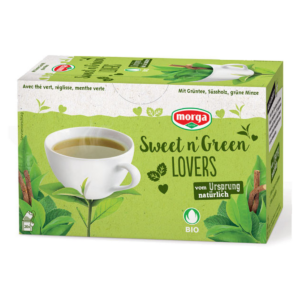 Morga Sweet n'Green Lovers Tee mit Hülle Bio Knospe 20 Stück