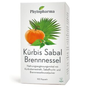 Phytopharma Kürbis Sabal Brennnessel Kapseln 100 Stück