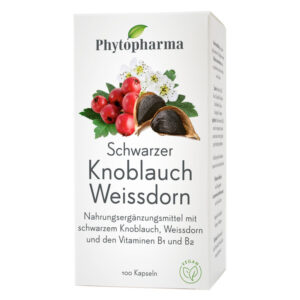 Phytopharma Schwarzer Knoblauch Weissdorn Kapseln 100 Stück
