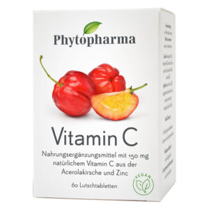 Phytopharma Vitamin C Lutschtabletten Dose 60 Stück