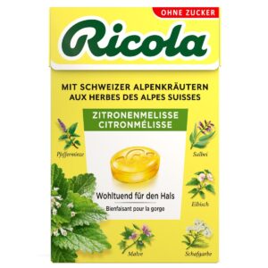 Ricola Zitronenmelisse Bonbons ohne Zucker Box 50 g