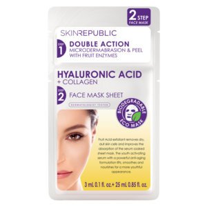 Skin Republic 2 Step Hyaluronic Acid + Collagen Mask 25 ml