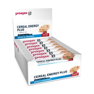 Sponser Cereal Energy Plus Bar Cranberry 40 g Display