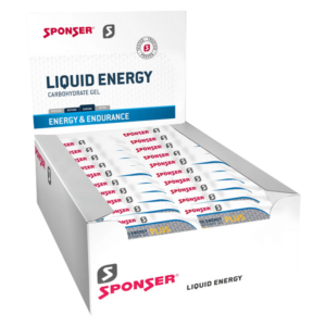 Sponser Liquid Energy Plus mit Koffein 35 g Display