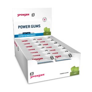 Sponser Power Gums Sour Beutel 20 x 75 g Display