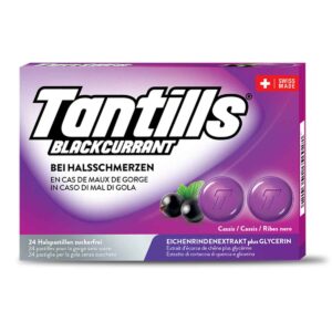 TANTILLS Halspastillen Blackcurrant 24 Stück
