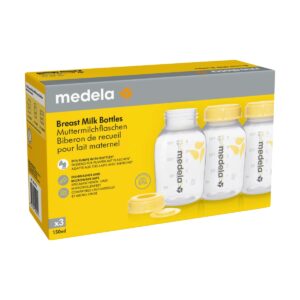 Medela Milchflasche 150 ml inklusiv Deckel und Einlage 3 Stück
