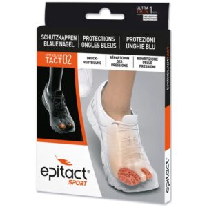 Epitact Sport Zehenschutz blaue Nägel L 34 mm 2 Stück