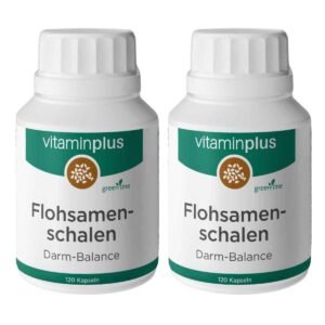 Vitaminplus Flohsamenschalen Kapseln 2x 120 Stück
