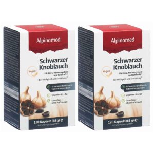 Alpinamed Schwarzer Knoblauch Kapseln 2x 120 Stück