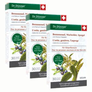Dr. Dünner Brennnessel Entwässerung Kapseln 3x 30 Stück