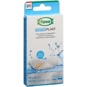 Flawa Forte Plast Pflasterstrips 5 x 10 cm 10 Stück