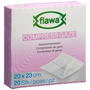 Flawa Gazekompressen geschnitten 20 x 23 cm 20 Stück