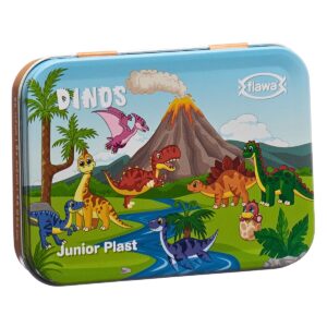 Flawa Junior Plast Strips Dinos Box 20 Stück