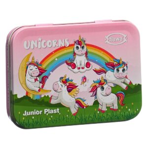Flawa Junior Plast Strips Unicorns Box 20 Stück