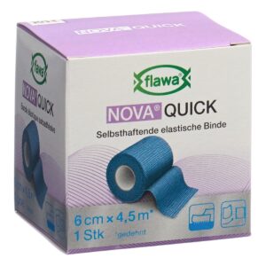 Flawa Nova Color Idealbinde 6 cm x 4.5 m blau
