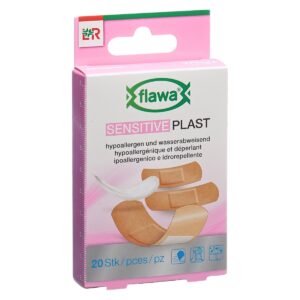 Flawa Sensitive Plast Pflasterstrips 3 Grösse 20 Stück