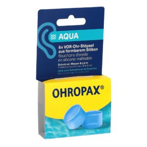 Ohropax Ohrstöpsel Silicon Aqua 6 Stück